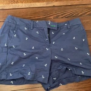 Tommy Hilfiger navy shorts with white anchors